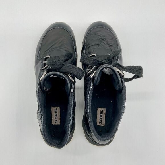 Sorel Kinetic Boot Short Weather Rubber Waterproof Insulated Black Lace Up 10 - Picture 6 of 12